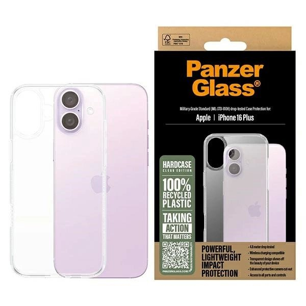 iPhone 16 Plus – PanzerGlass HardCase dėklas 6.7" - Skaidrus 1289 iPhone 16 Plus – PanzerGlass HardCase dėklas 6.7" - Skaidrus 1289