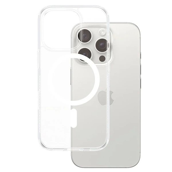 iPhone 16 Pro – PanzerGlass HardCase dėklas 6.3" - Baltas MagSafe 1292 1