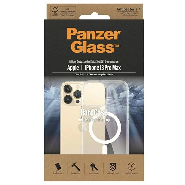 PanzerGlass Apsauginis dėklas MagSafe Antibacterial Military Grade Certified Dėklas iPhone 13 Pro Max - Permatomas 2 PanzerGlass Apsauginis dėklas MagSafe Antibacterial Military Grade Certified Dėklas iPhone 13 Pro Max - Permatomas 2