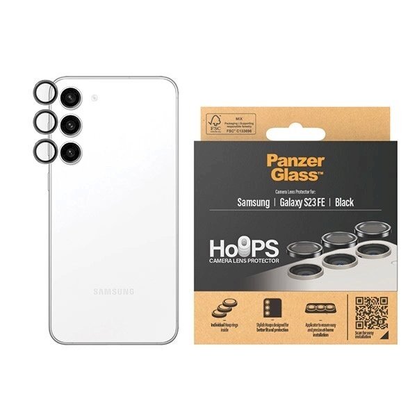 PanzerGlass Hoops Kameros apsauga Samsung Galaxy S23 FE -Juodas 1 PanzerGlass Hoops Kameros apsauga Samsung Galaxy S23 FE -Juodas 1