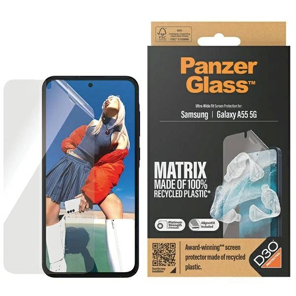 PanzerGlass Matrix Ultra-Wide Fit foilpositioner Samsung Galaxy A55 5G PanzerGlass Matrix Ultra-Wide Fit foilpositioner Samsung Galaxy A55 5G