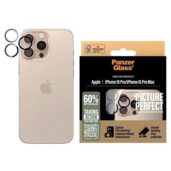 iPhone 16 Pro / 16 Pro Max PanzerGlass PicturePerfect kameros apsauga