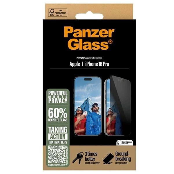 iPhone 16 Pro 6.3" PanzerGlass Privacy Screen Protector Ultra-Wide Fit P2862 3 iPhone 16 Pro 6.3" PanzerGlass Privacy Screen Protector Ultra-Wide Fit P2862 3