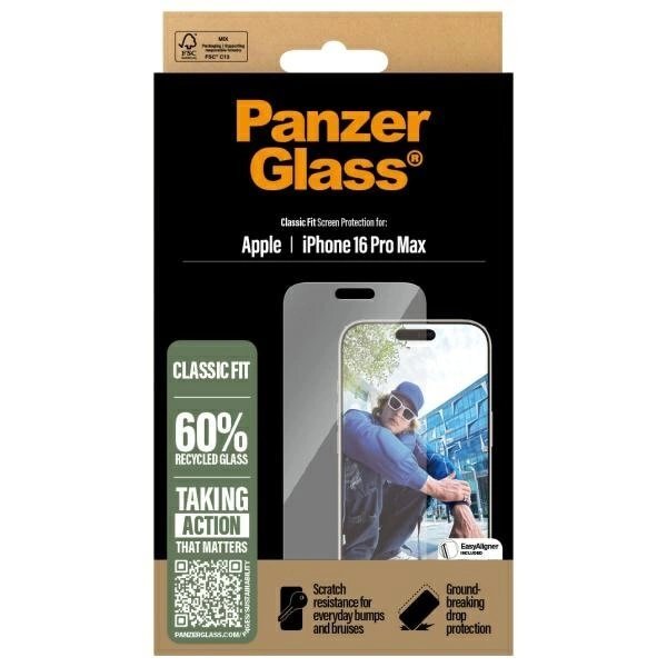 iPhone 16 Pro Max 6.9" PanzerGlass Screen Protector Classic Fit 2876 3