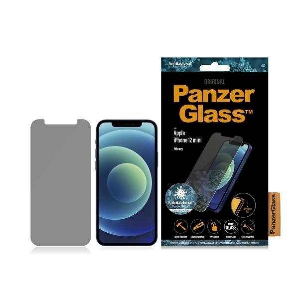 PanzerGlass Standard Super+ antibacterial privatizing apsauginis stiklas iPhone 12 mini PanzerGlass Standard Super+ antibacterial privatizing apsauginis stiklas iPhone 12 mini