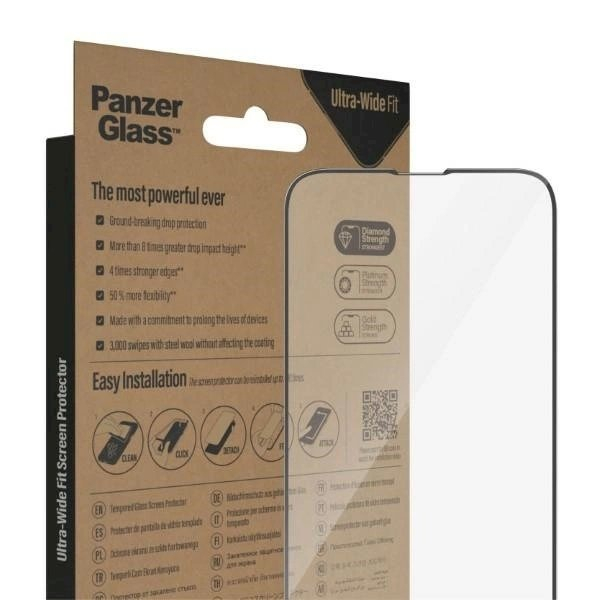 PanzerGlass Ultra-Wide Fit Antibacterial apsauginis stiklas Positioner iPhone 14 Plus / 13 Pro Max 5 PanzerGlass Ultra-Wide Fit Antibacterial apsauginis stiklas Positioner iPhone 14 Plus / 13 Pro Max 5