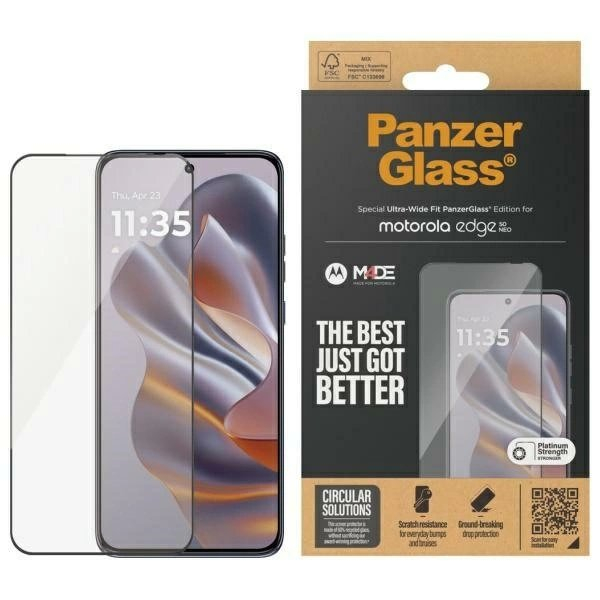 PanzerGlass Ultra-Wide Fit grūdintas stiklas skirtas Motorola Edge 50 Neo PanzerGlass Ultra-Wide Fit grūdintas stiklas skirtas Motorola Edge 50 Neo