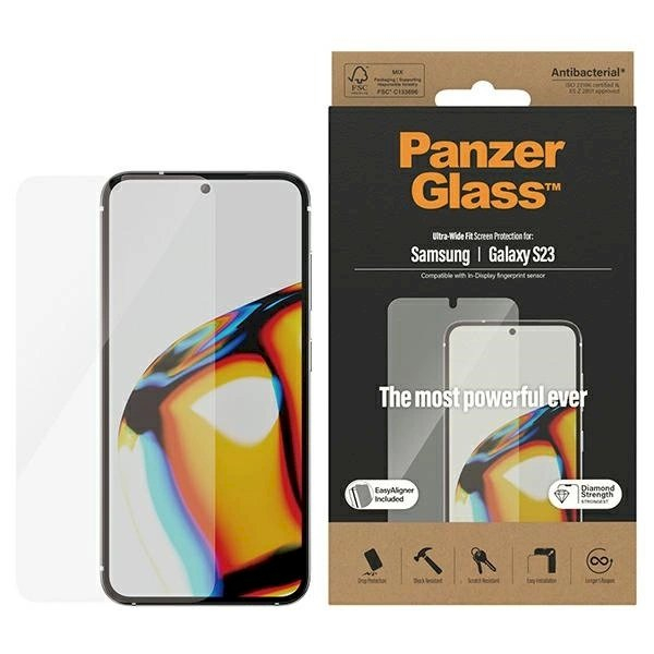 PanzerGlass Ultra-Wide Fit apsauginis stiklas applicator Samsung Galaxy S23 PanzerGlass Ultra-Wide Fit apsauginis stiklas applicator Samsung Galaxy S23