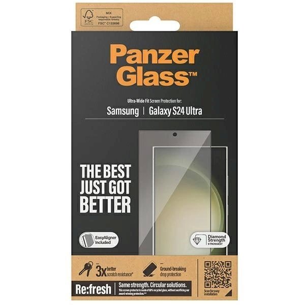 PanzerGlass Ultra-Wide Fit apsauginis stiklas Applicator Samsung Galaxy S24 Ultra 3 PanzerGlass Ultra-Wide Fit apsauginis stiklas Applicator Samsung Galaxy S24 Ultra 3