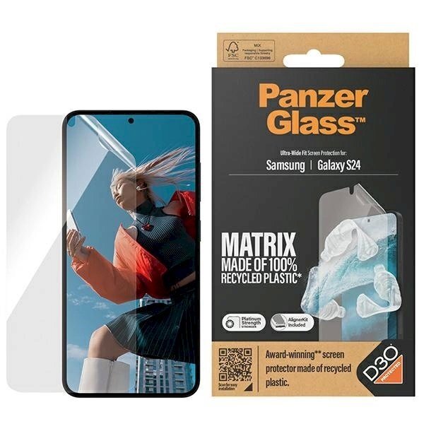 PanzerGlass Ultra-Wide Fit apsauginis stiklas D3O®applicator Samsung Galaxy S24 PanzerGlass Ultra-Wide Fit apsauginis stiklas D3O®applicator Samsung Galaxy S24