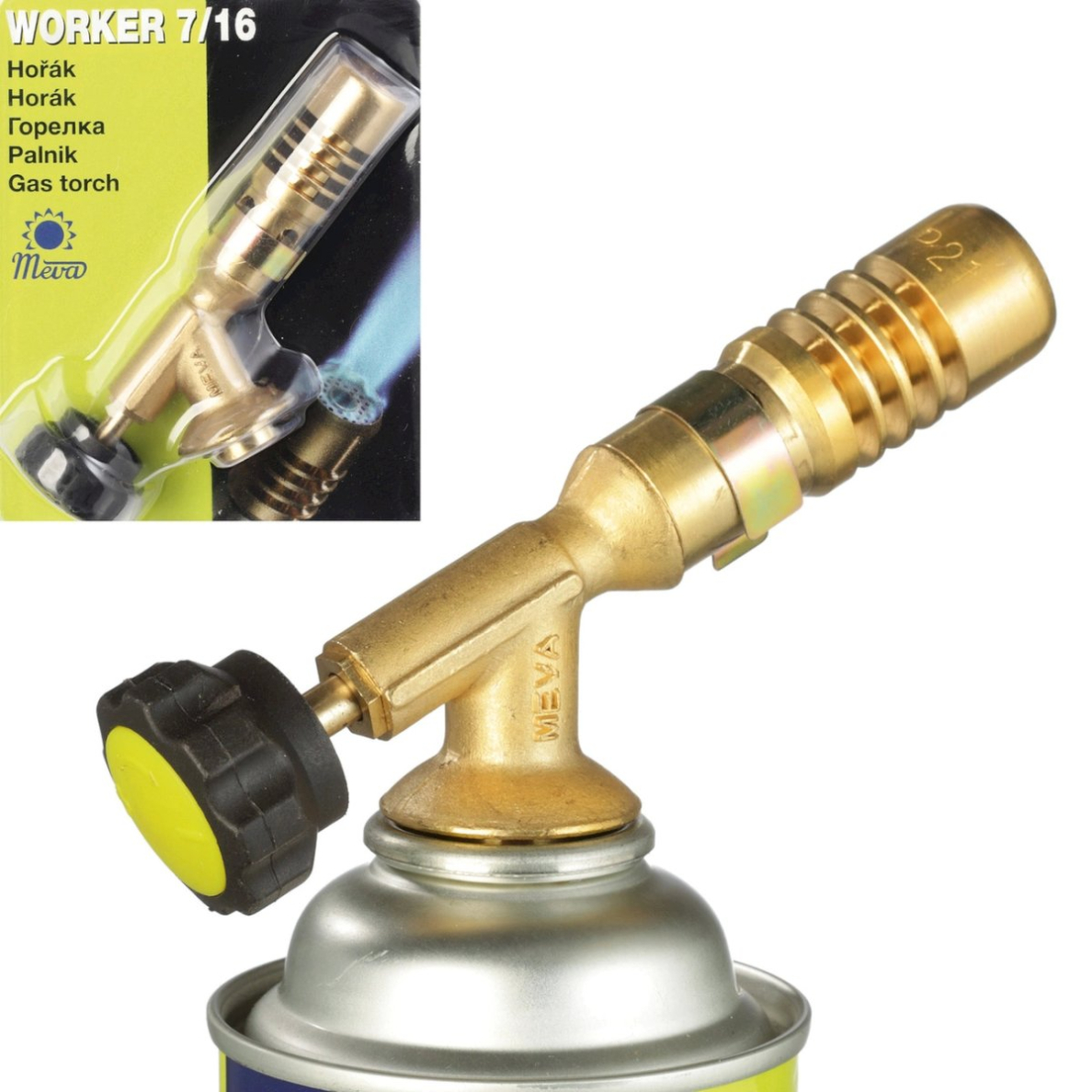 Dujų degiklis WORKER PB su 7/16'' vožtuvu 1.8kW