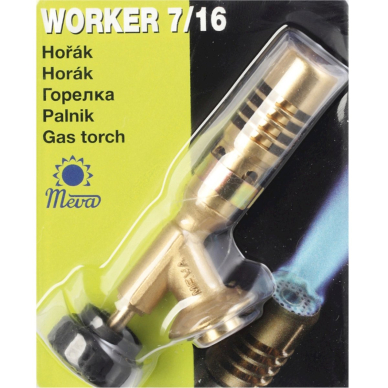 WORKER PB dujų degiklis su 7/16'' vožtuvu 1.8kW 2