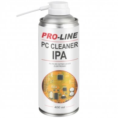 PC CLEANER IPA electronics cleaning fluid PRO-LINE spray 400ml PC CLEANER IPA electronics cleaning fluid PRO-LINE spray 400ml