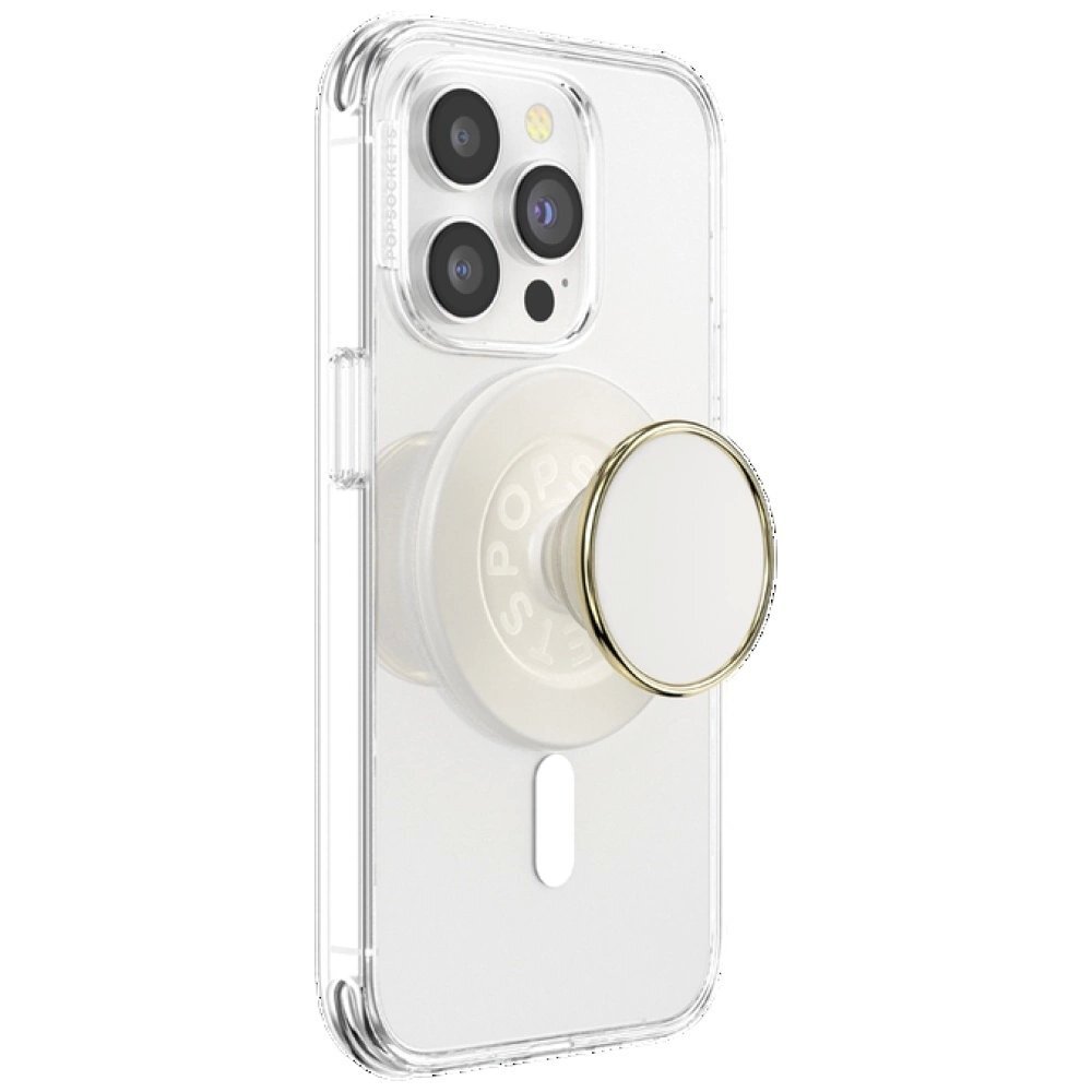 Telefono laikiklis su MagSafe Popsockets Round Luxe Coconut Creme Enamel 2