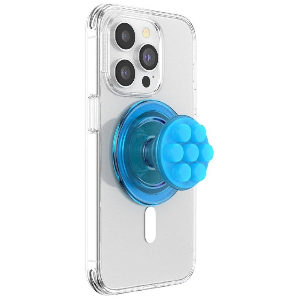 Telefono laikiklis su MagSafe Popsockets Translucent FG-Popper – mėlynas 4 Telefono laikiklis su MagSafe Popsockets Translucent FG-Popper – mėlynas 4