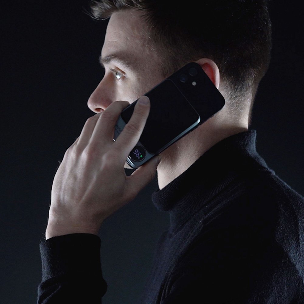 Išorinė baterija Powerbank 3mk MagSynergy 10000mAh indukcinė su MagSafe – juoda 9