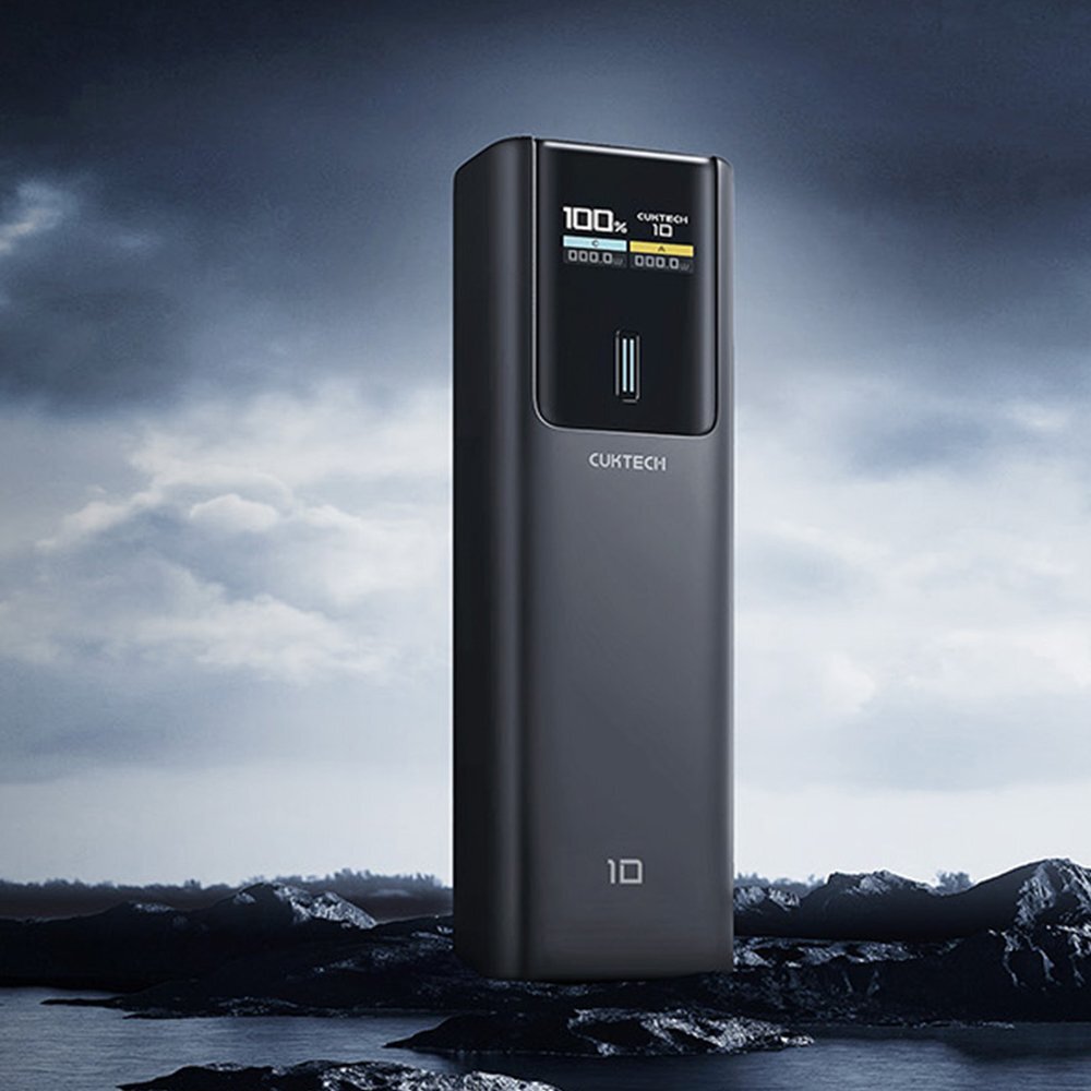 Išorinė baterija Powerbank Cuktech CKPB100PGLBL 150W 10000mAh USB-C / USB-A – juoda 5