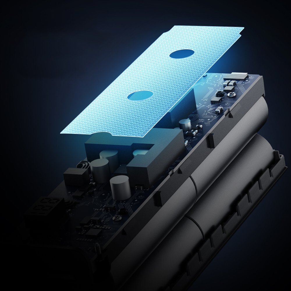 Išorinė baterija Powerbank Cuktech CUKP200XGLGR 100W 20000mAh 2x USB-C + 1x USB-A – pilka 7 Išorinė baterija Powerbank Cuktech CUKP200XGLGR 100W 20000mAh 2x USB-C + 1x USB-A – pilka 7