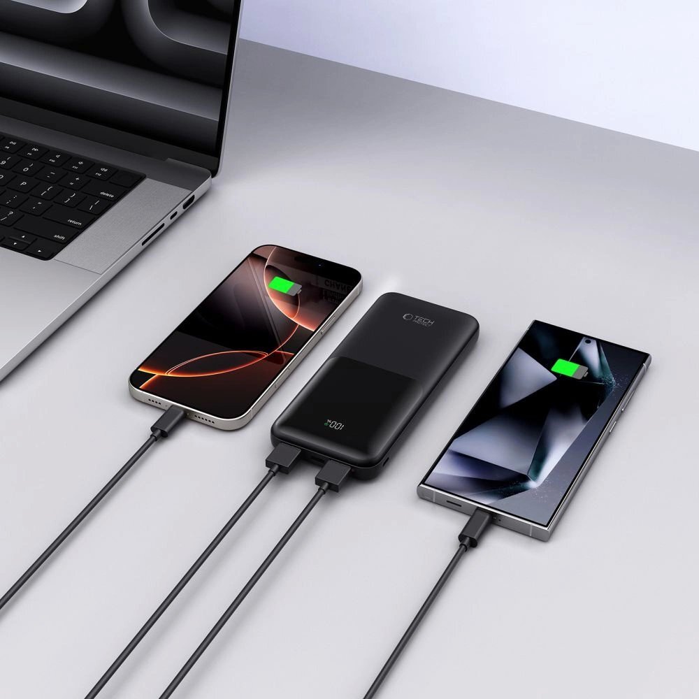 Išorinė baterija Powerbank Tech-Protect PB01 10000mAh 22.5W – juoda 6 Išorinė baterija Powerbank Tech-Protect PB01 10000mAh 22.5W – juoda 6