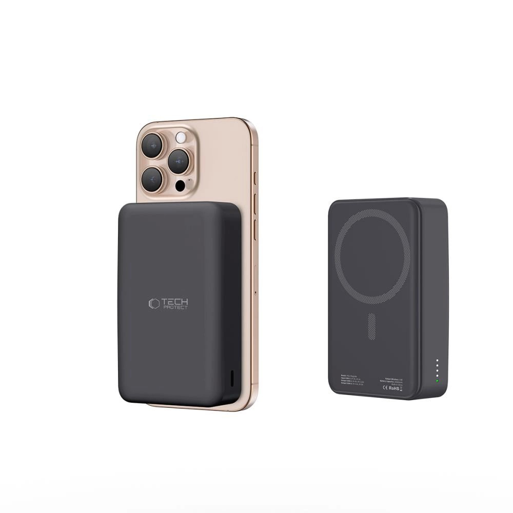 Tech-Protect PB12 LifeMag Powerbank su MagSafe 20000mAh – juodas 4 Tech-Protect PB12 LifeMag Powerbank su MagSafe 20000mAh – juodas 4