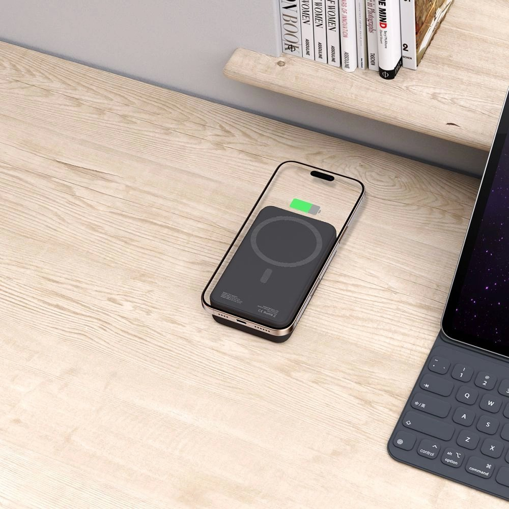 Tech-Protect PB12 LifeMag Powerbank su MagSafe 20000mAh – juodas 6