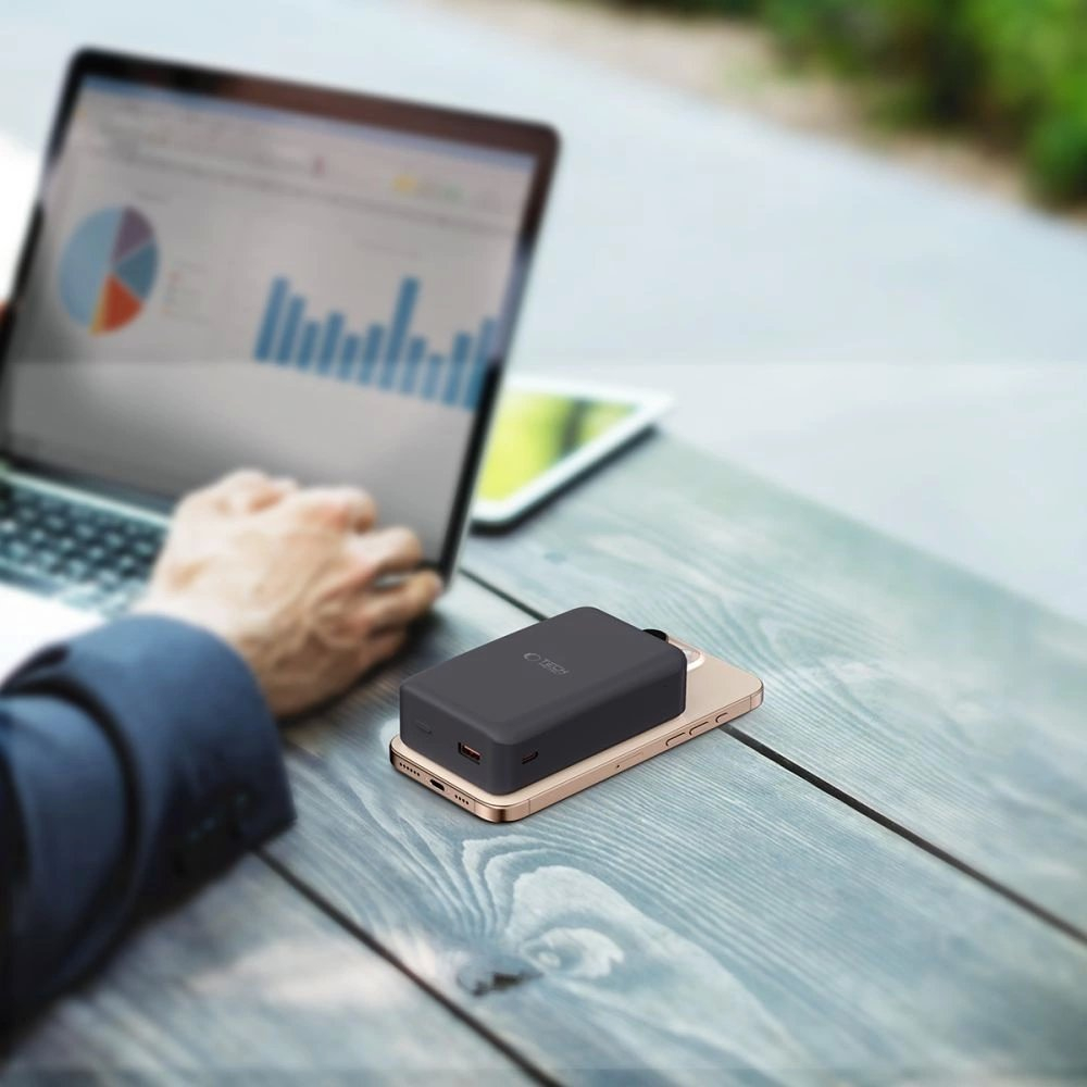 Tech-Protect PB12 LifeMag Powerbank su MagSafe 20000mAh – juodas 8