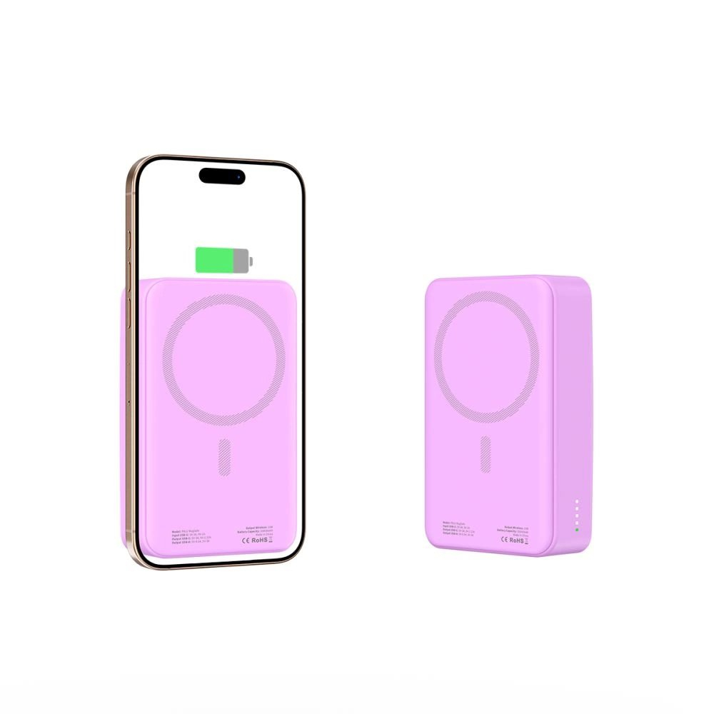 Tech-Protect PB12 LifeMag Powerbank su MagSafe 20000mAh – violetinis 3 Tech-Protect PB12 LifeMag Powerbank su MagSafe 20000mAh – violetinis 3