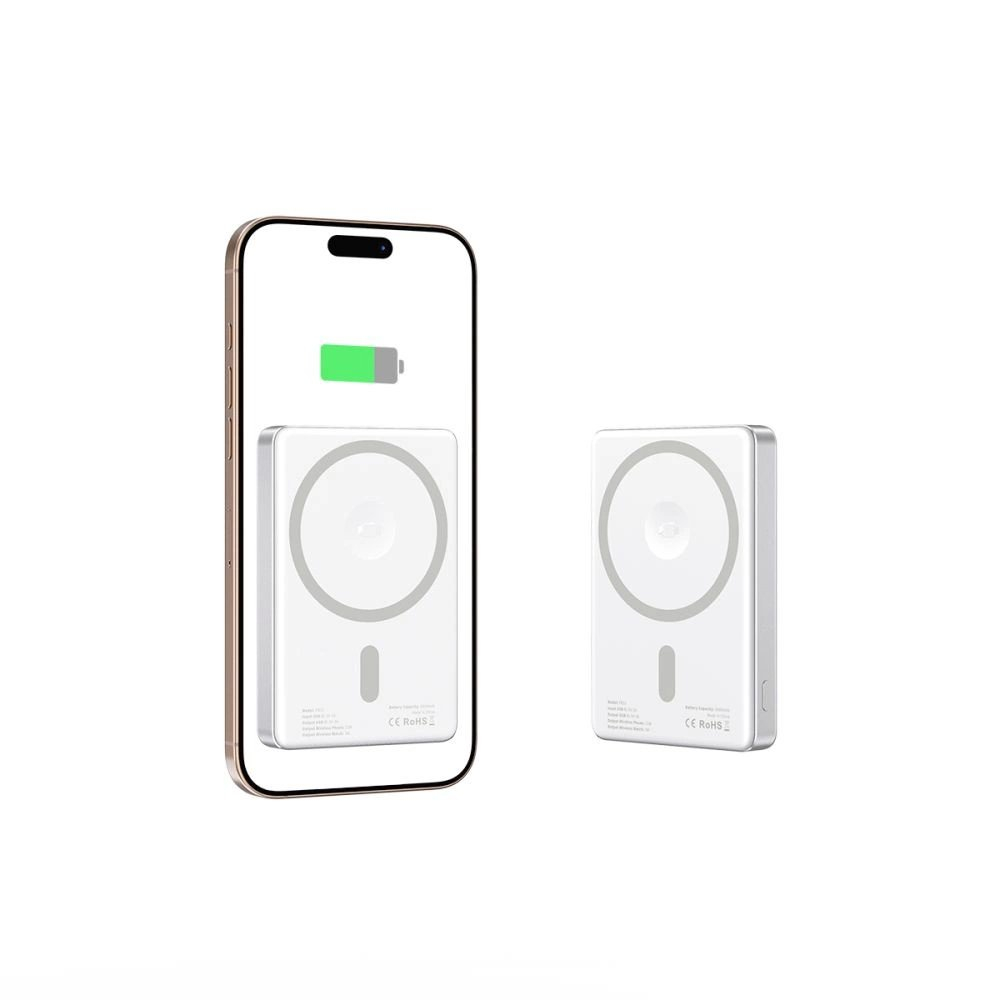 Tech-Protect PB33 LifeMag Powerbank su MagSafe 5000mAh – sidabrinis 3