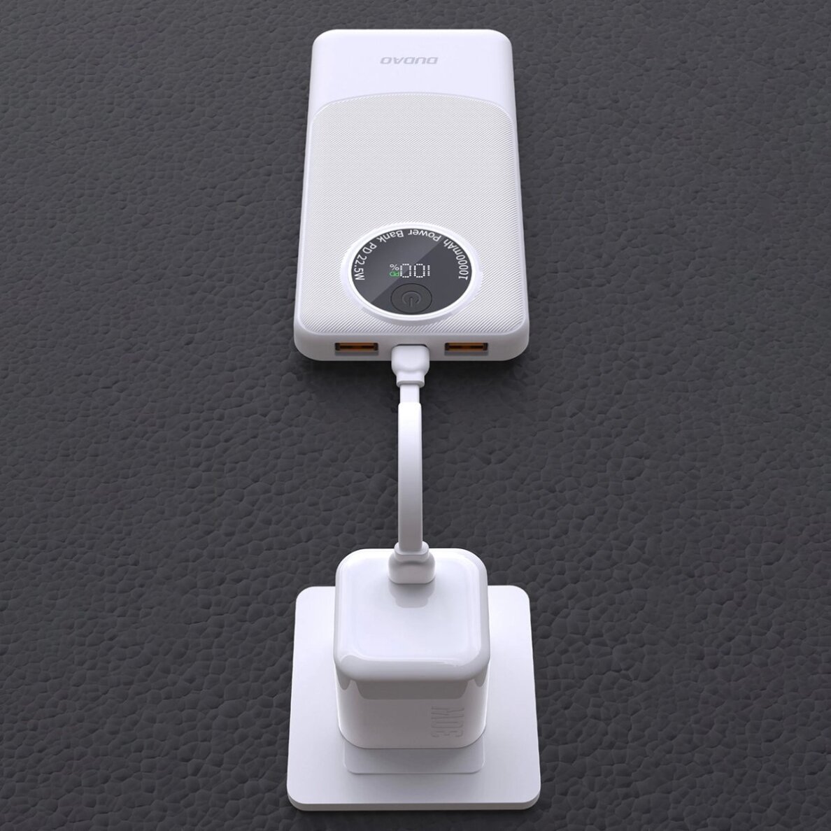 Išorinė baterija Powerbank Dudao K12 10000mAh PD22.5W USB-A / USB-C – juoda 5