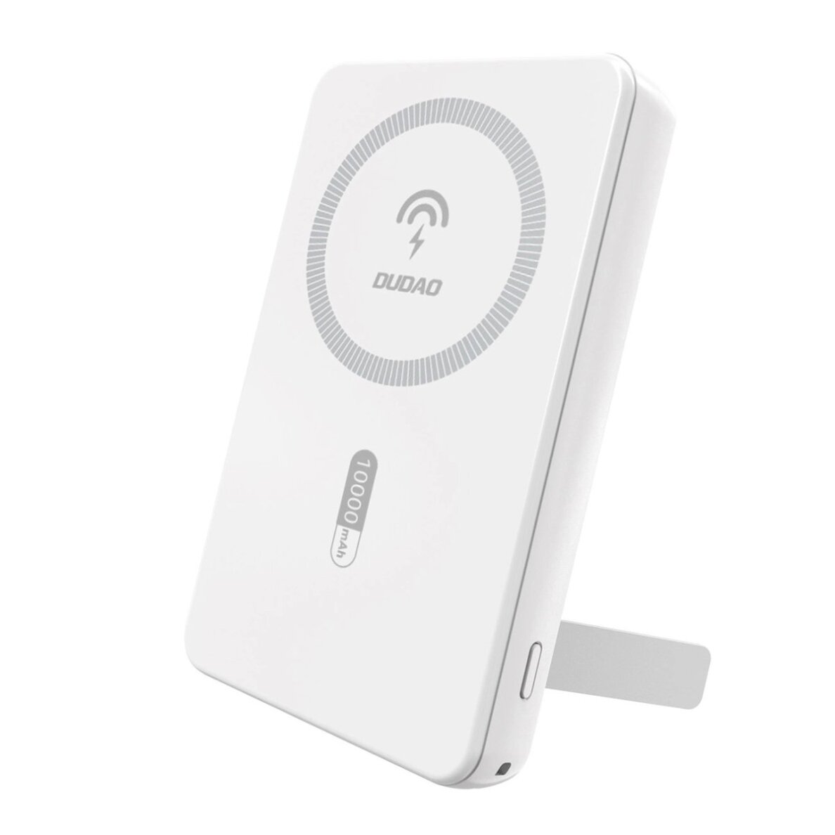 Išorinė baterija Powerbank Dudao K14S+ 10000mAh 20W USB-A / USB-C / MagSafe su stovu – balta