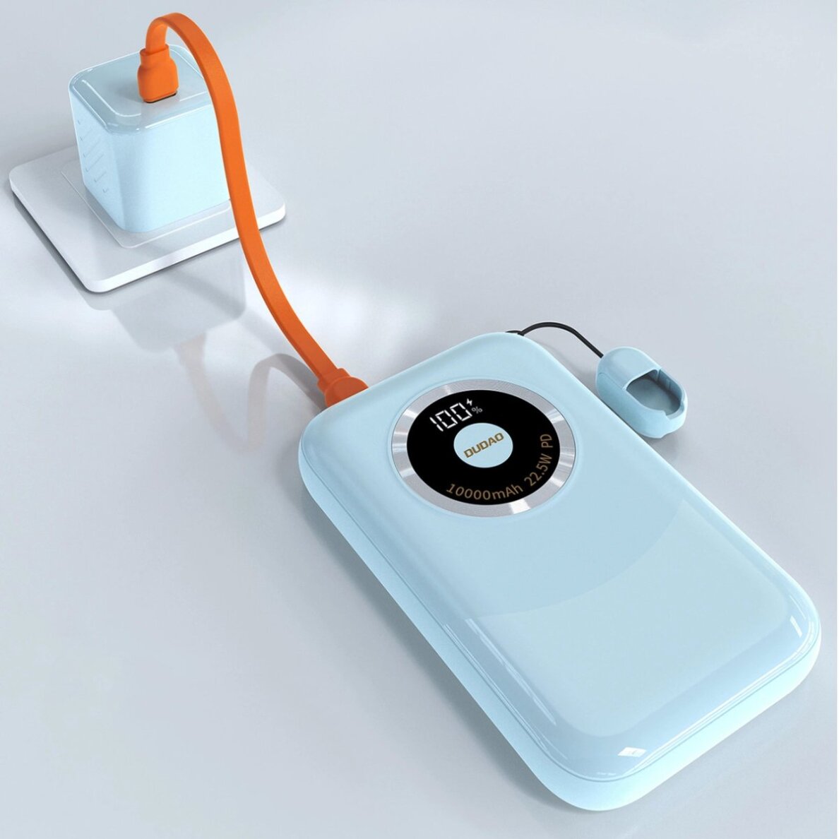 Išorinė baterija Powerbank Dudao K21 Mini 10000mAh 22.5W USB-A / USB-C – mėlyna 1 Išorinė baterija Powerbank Dudao K21 Mini 10000mAh 22.5W USB-A / USB-C – mėlyna 1