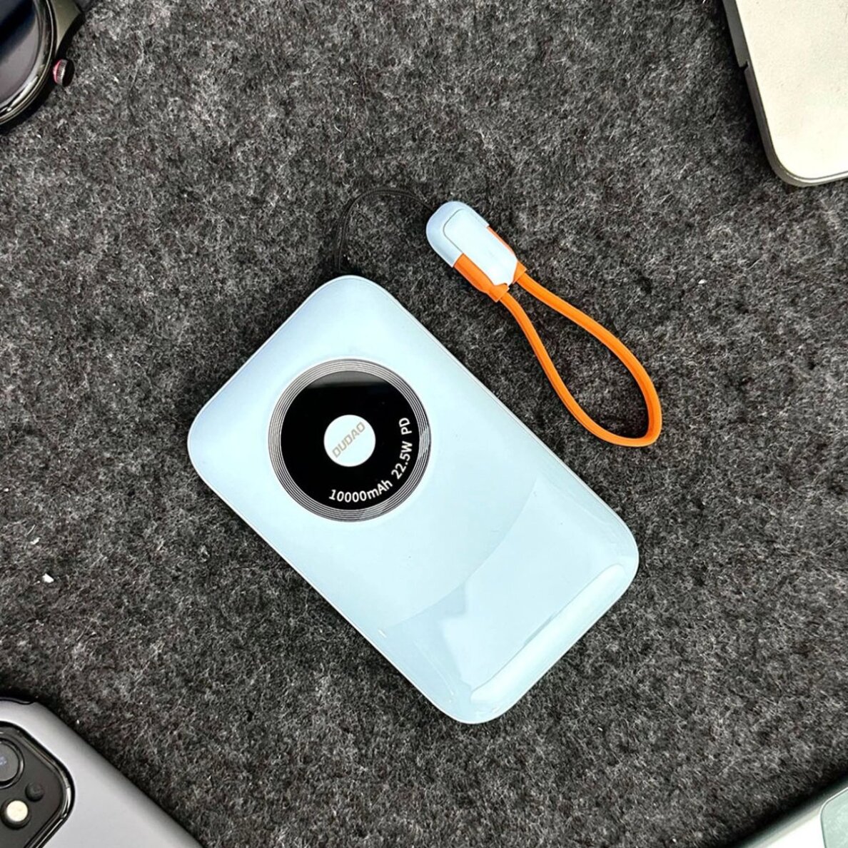 Išorinė baterija Powerbank Dudao K21 Mini 10000mAh 22.5W USB-A / USB-C – mėlyna 3