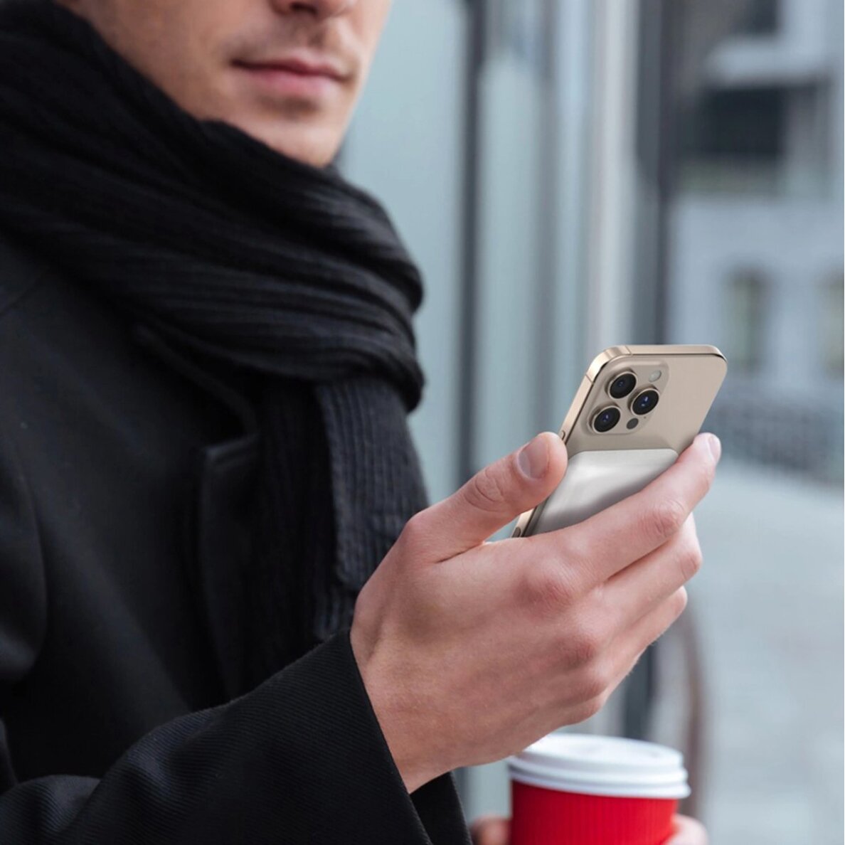 Išorinė baterija Powerbank Dudao K26S 5000mAh 20W USB-A / USB-C / MagSafe – balta 3