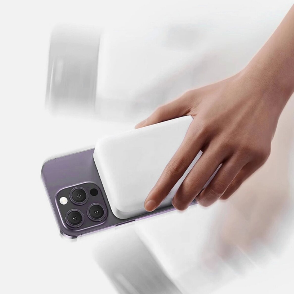 Išorinė baterija Powerbank Dudao K26S 5000mAh 20W USB-A / USB-C / MagSafe – balta 5 Išorinė baterija Powerbank Dudao K26S 5000mAh 20W USB-A / USB-C / MagSafe – balta 5