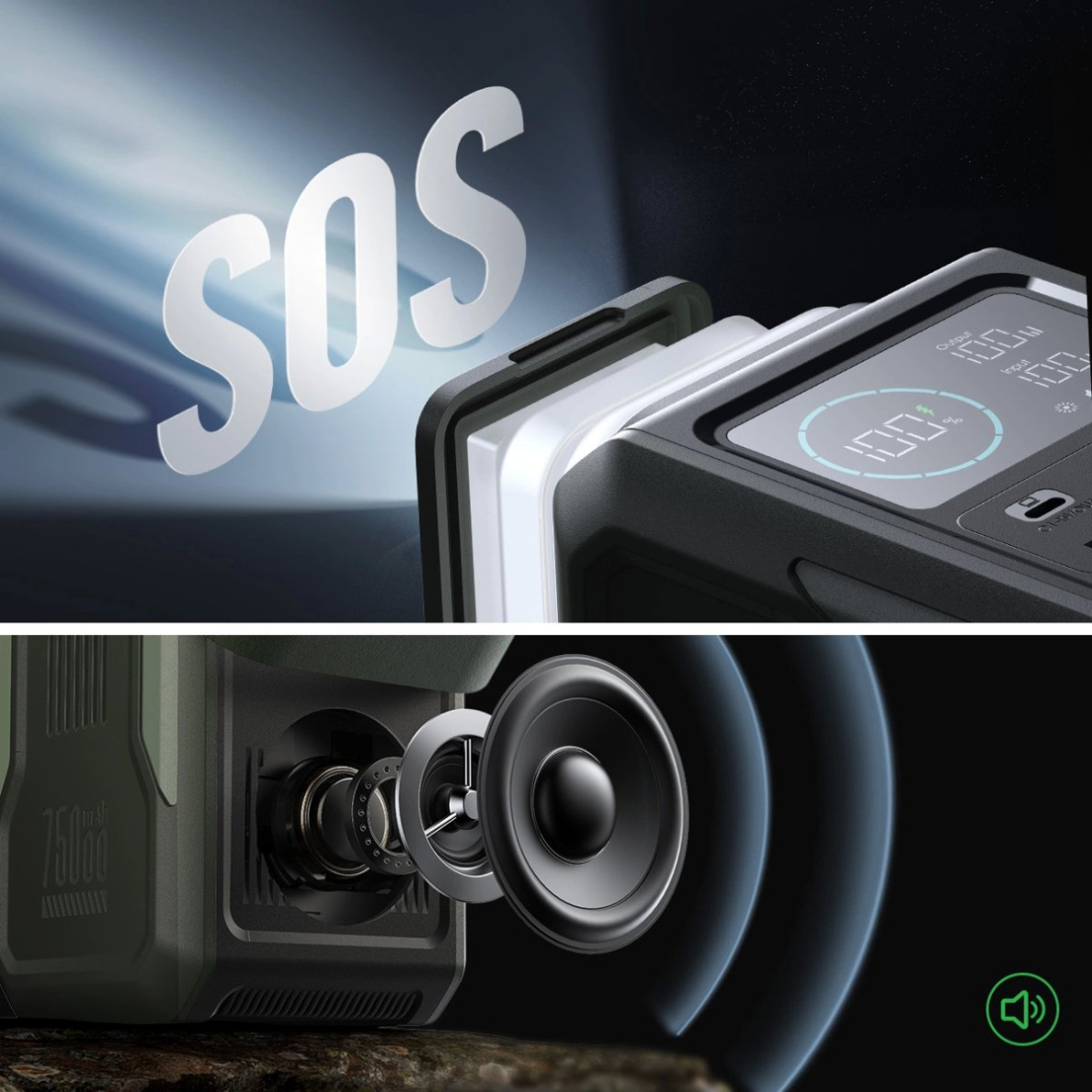 Joyroom JR-PBF10 Powerbank 75000mAh 100W 3x USB-C 3x USB-A su rankena ir žibintuvėliu – žalias 13 Joyroom JR-PBF10 Powerbank 75000mAh 100W 3x USB-C 3x USB-A su rankena ir žibintuvėliu – žalias 13