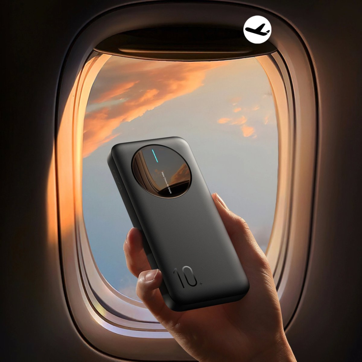 Joyroom JR-PBF12 Powerbank 10000mAh 2.4A 2x USB-A 1x USB-C – juodas 13