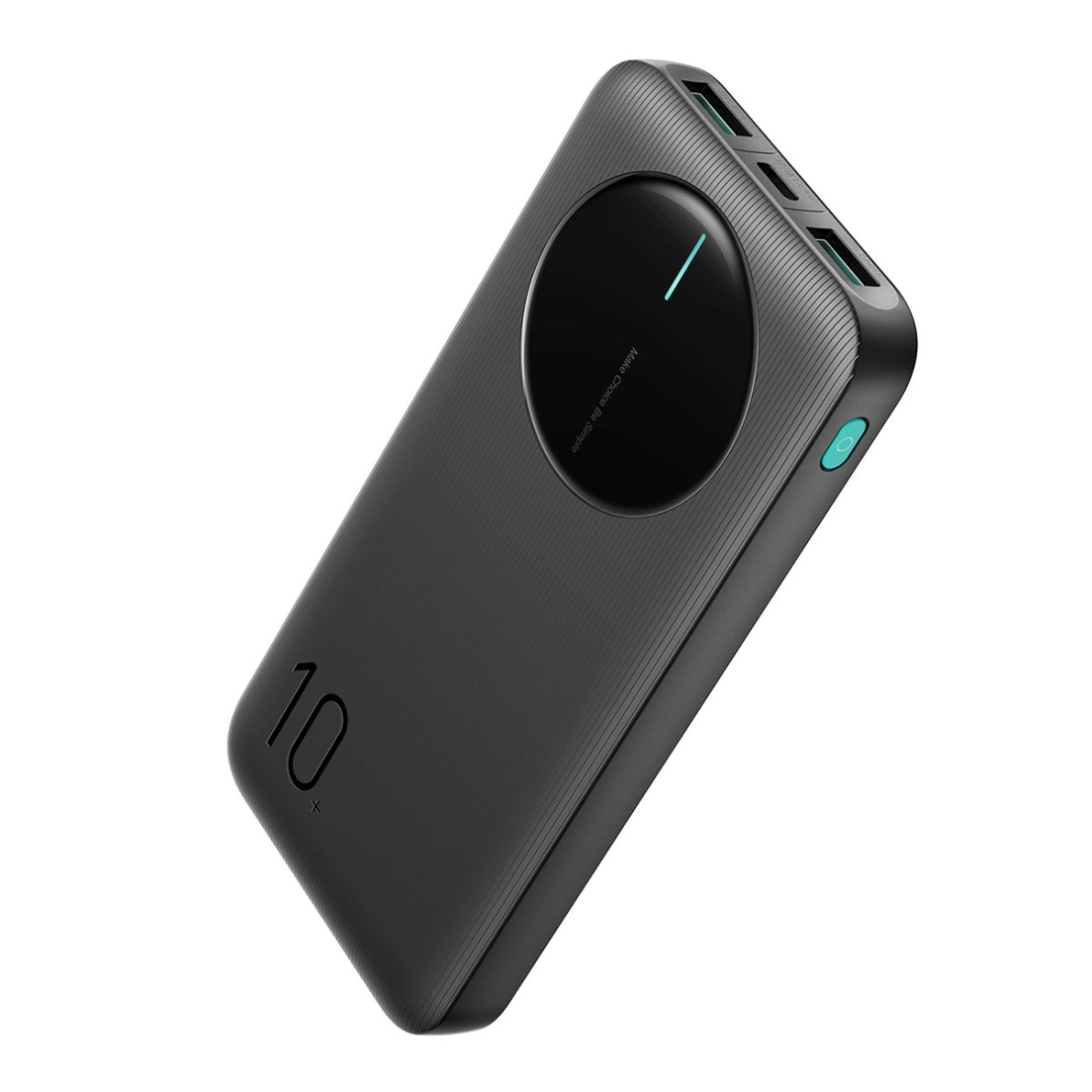 Joyroom JR-PBF12 Powerbank 10000mAh 2.4A 2x USB-A 1x USB-C – juodas Joyroom JR-PBF12 Powerbank 10000mAh 2.4A 2x USB-A 1x USB-C – juodas