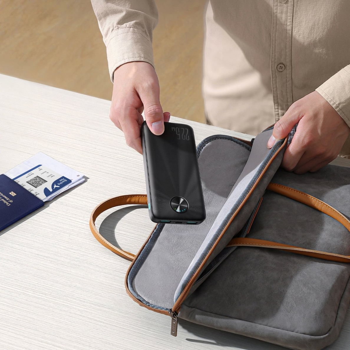 Joyroom JR-PBF15 Powerbank 10000mAh USB-C / USB-A 22.5W – juodas 13