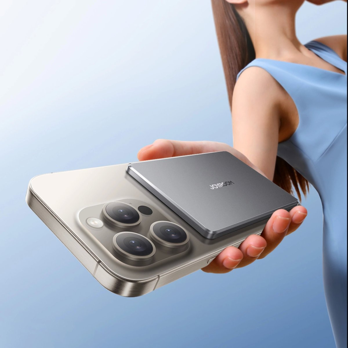 Joyroom JR-PBM08 Powerbank 5000mAh 20W su belaidžiu įkrovimu – pilkas 9