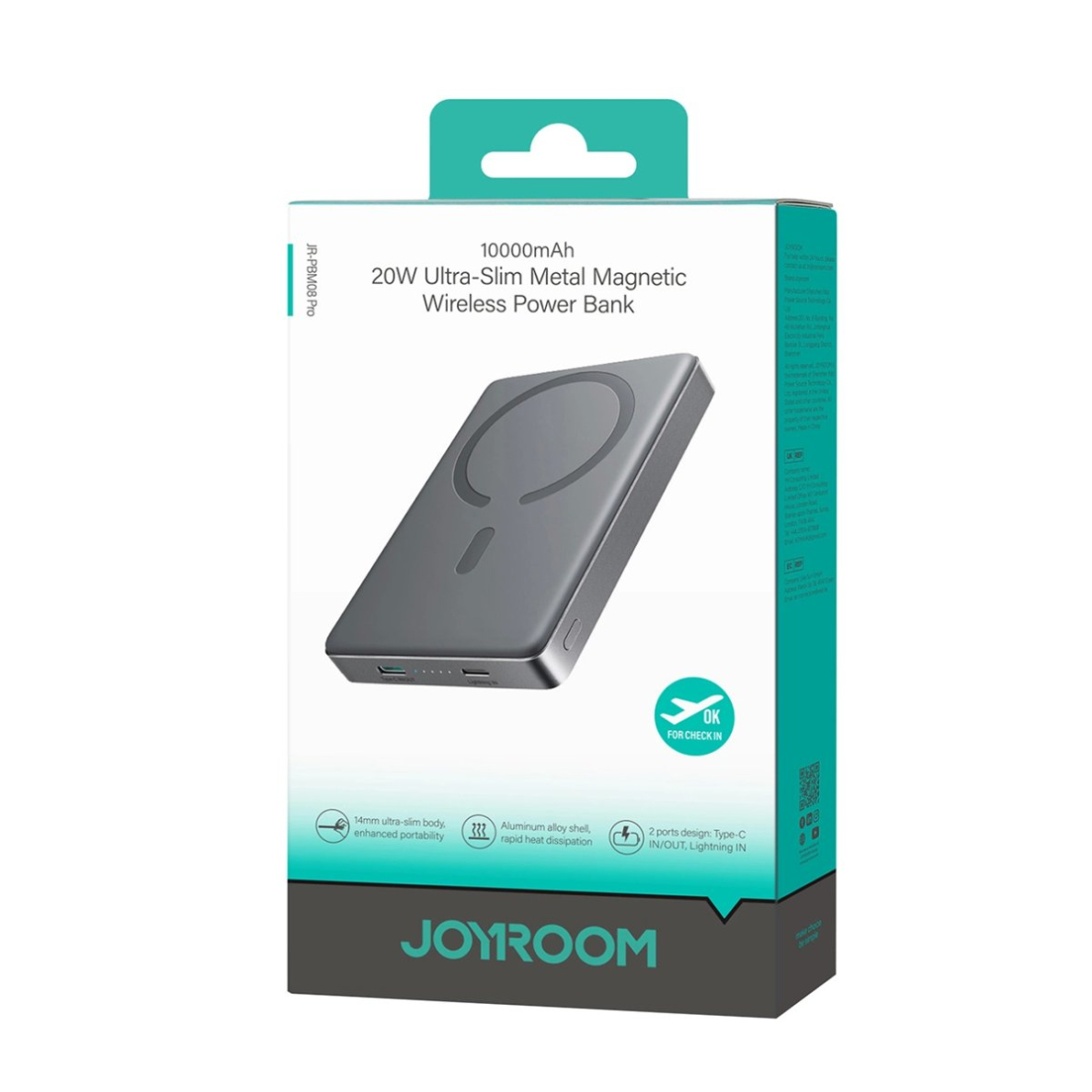Joyroom JR-PBM08 Pro Powerbank 10000mAh – pilkas 7