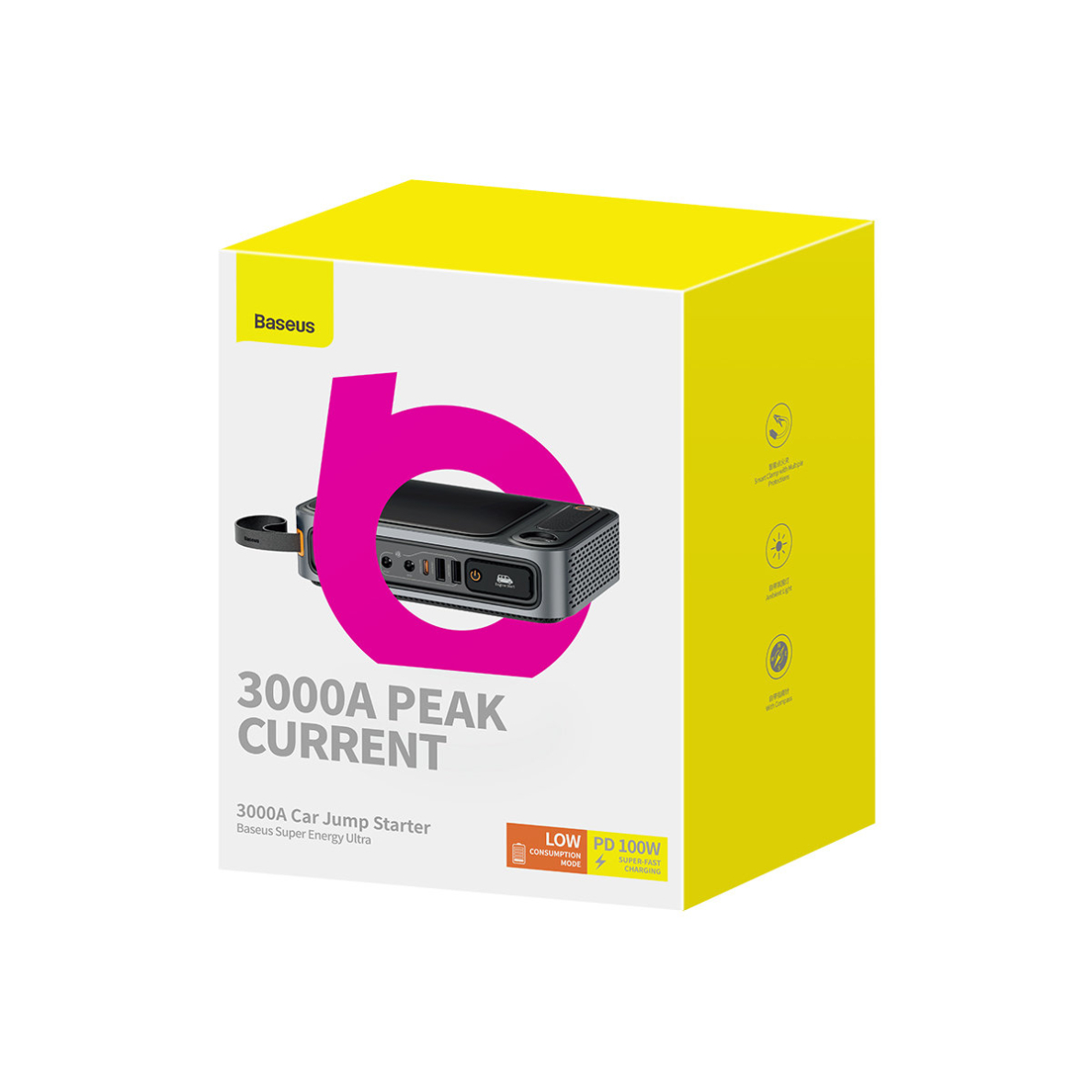 Powerbank Jump Starter 3000A Baseus Super Energy Ultra - black 4 Powerbank Jump Starter 3000A Baseus Super Energy Ultra - black 4