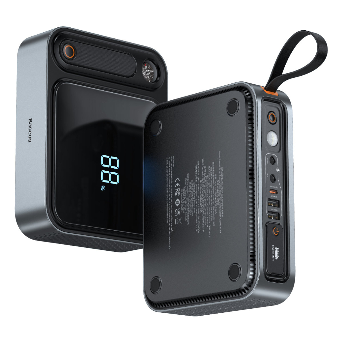 Powerbank Jump Starter 3000A Baseus Super Energy Ultra - black Powerbank Jump Starter 3000A Baseus Super Energy Ultra - black