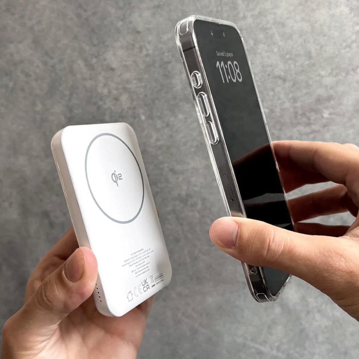 Išorinė baterija Powerbank Puro Mag Plus 5000mAh 20W Qi2 su MagSafe ir USB-C Power Delivery – balta 2 Išorinė baterija Powerbank Puro Mag Plus 5000mAh 20W Qi2 su MagSafe ir USB-C Power Delivery – balta 2