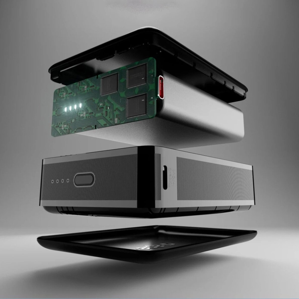 Išorinė baterija Powerbank SBS 20000mAh 65W PD AFC USB-C / USB-A nešiojamam kompiuteriui, planšetei ir išmaniajam telefonui – juoda 2