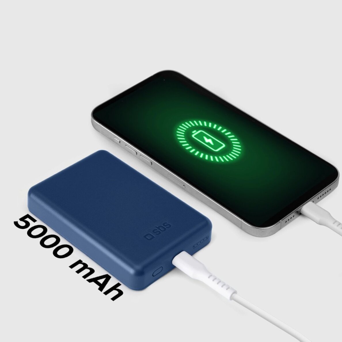 Išorinė baterija Powerbank SBS TEBB5000MAG1CB 5000mAh suderinama su MagSafe – mėlyna 6 Išorinė baterija Powerbank SBS TEBB5000MAG1CB 5000mAh suderinama su MagSafe – mėlyna 6