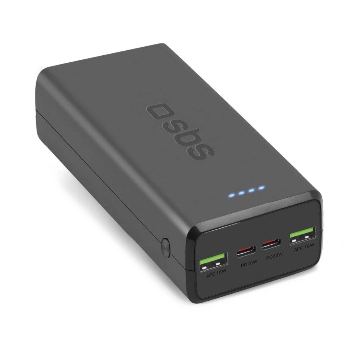 Išorinė baterija Powerbank SBS TTBB30000PD20K 30000mAh 2x USB-C / 2x USB-A – juoda Išorinė baterija Powerbank SBS TTBB30000PD20K 30000mAh 2x USB-C / 2x USB-A – juoda