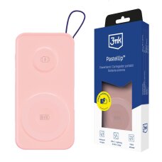 Išorinė baterija Powerbank 3mk PastelUp 10000mAh 22.5W USB 1A1C – rožinė