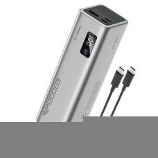 Išorinė baterija Powerbank Cuktech CUKP200XGLGR 100W 20000mAh 2x USB-C + 1x USB-A – pilka Išorinė baterija Powerbank Cuktech CUKP200XGLGR 100W 20000mAh 2x USB-C + 1x USB-A – pilka