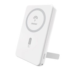 Išorinė baterija Powerbank Dudao K14S+ 10000mAh 20W USB-A / USB-C / MagSafe su stovu – balta