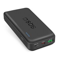 Išorinė baterija Powerbank SBS TTBB20000PD20K 20000mAh 20W PD USB-C / USB-A / Micro-USB – juoda